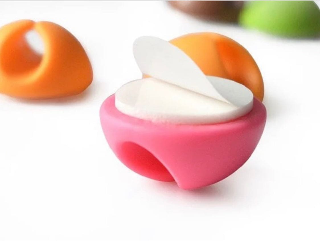 Round Cable Holder, Cute Cable Clips For Desktop, Silicon Wire Retention Clips, Power Cord Winder Round Cable Holder, Cute Cable Clips For Desktop, Silicon Wire Retention Clips, Power Cord Winder